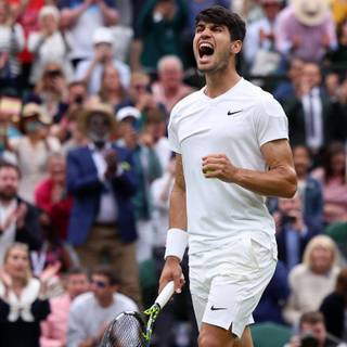 Carlos Alcaraz Wimbledon 2024 Champion wallpaper