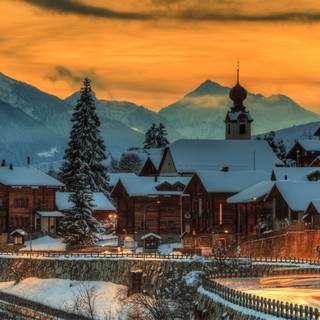 Switzerland village wallpaper