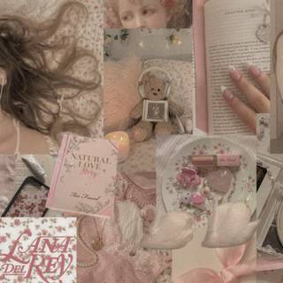 Coquette collage wallpaper