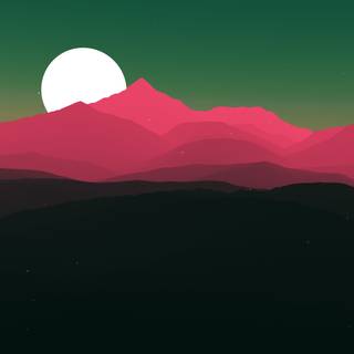 Sun and moon 4k wallpaper