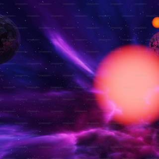 Sun and moon 4k wallpaper