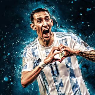 Di Maria 4k wallpaper