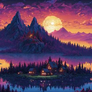 Pixelated 4k wallpaper