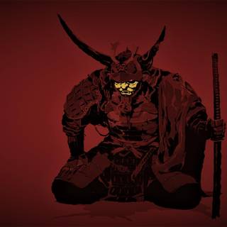 Samurai red 4k wallpaper