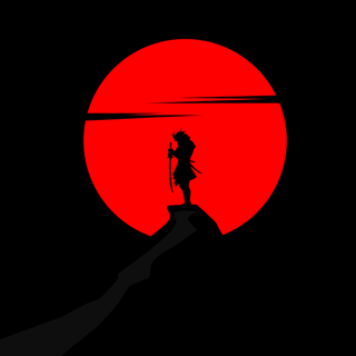 Samurai red 4k wallpaper