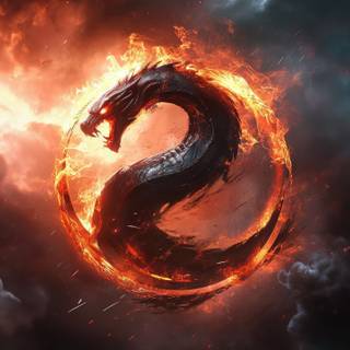 Mortal Kombat logo 4k wallpaper