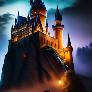 Hogwarts castle 4k wallpaper