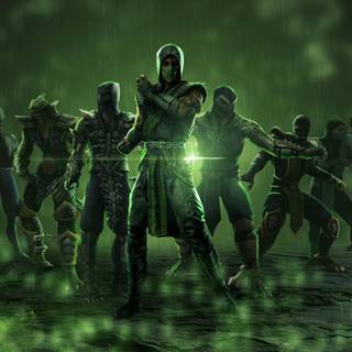 Mortal Kombat logo 4k wallpaper