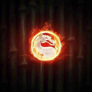 Mortal Kombat logo 4k wallpaper