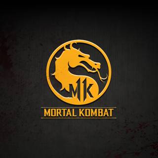 Mortal Kombat logo 4k wallpaper