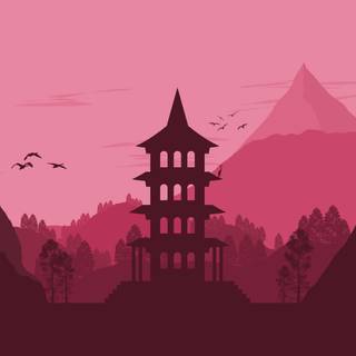 4k minimalist pink wallpaper