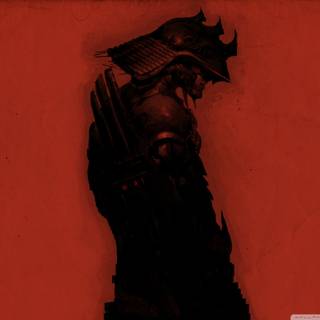Samurai red 4k wallpaper