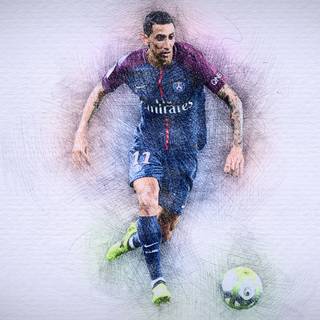 Di Maria 4k wallpaper