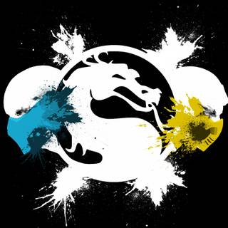 Mortal Kombat logo 4k wallpaper