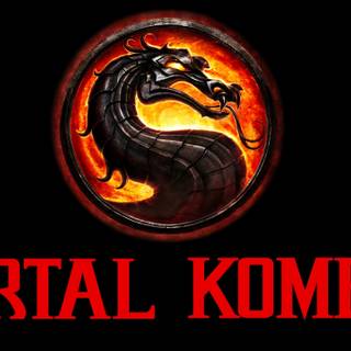 Mortal Kombat logo 4k wallpaper