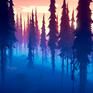 Digital forest 4k wallpaper