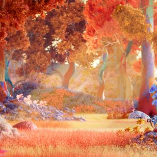 Painting autumn wallpaper