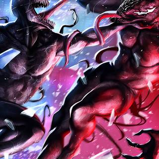 Venom vs Carnage iPhone wallpaper