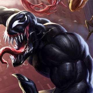 Venom vs Carnage iPhone wallpaper