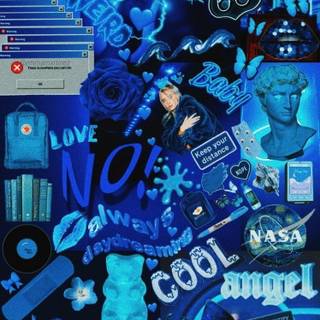 Cool blue iPhone wallpaper