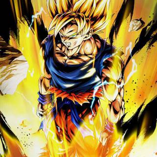 Super Saiyan phone wallpaper