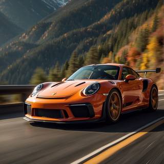 Porsche Gt3 Rs phone wallpaper