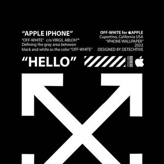 Off White Nike iPhone wallpaper