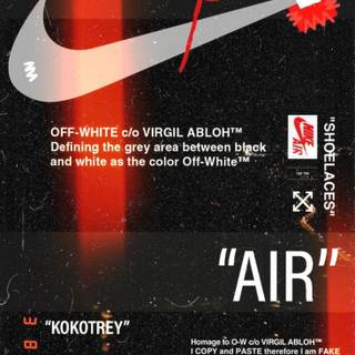 Off White Nike iPhone wallpaper
