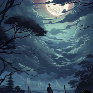 Horror anime phone wallpaper