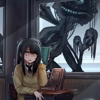 Horror anime phone wallpaper