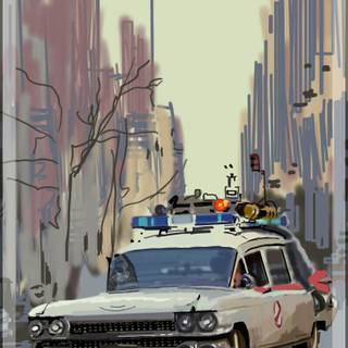 Ghostbusters car wallpaper
