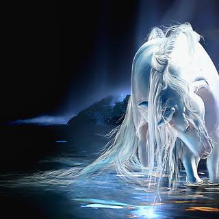 Water unicorn wallpaper