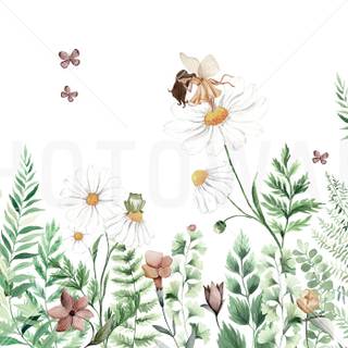 Fairy village wallpaper