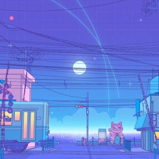 Pastel lofi wallpaper