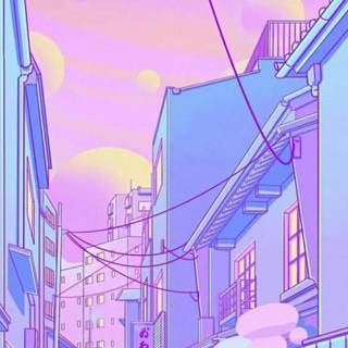 Pastel lofi wallpaper