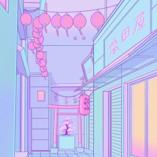 Pastel lofi wallpaper