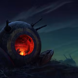 Post apocalyptic city wallpaper