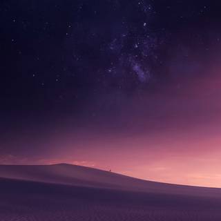 Desert night sky wallpaper