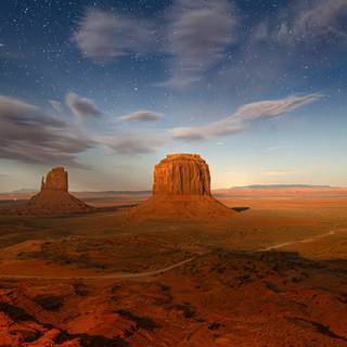 Desert night sky wallpaper