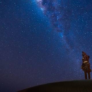 Desert night sky wallpaper