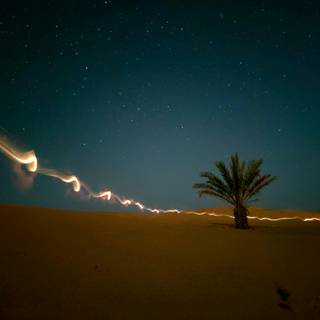 Desert night sky wallpaper