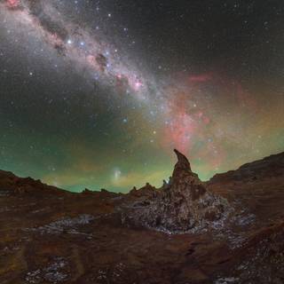 Desert night sky wallpaper