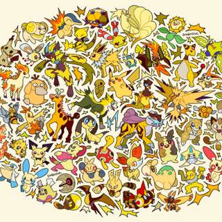 Yellow Pokémon wallpaper