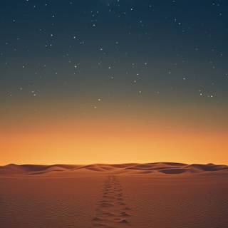 Desert night sky wallpaper