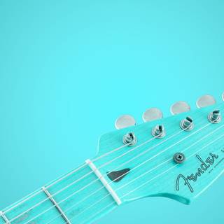 Fender Stratocaster blue wallpaper