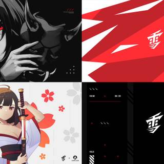 Yuki Aim Tofu Red wallpaper