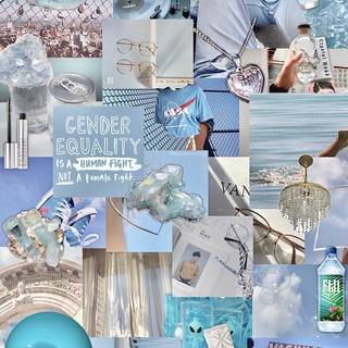 Aquarius collage wallpaper