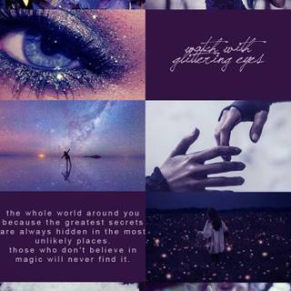 Aquarius collage wallpaper