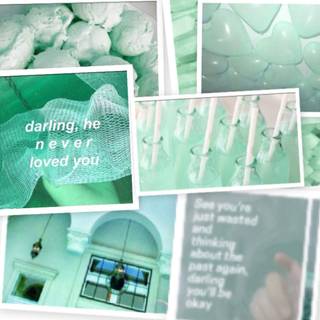 Aquarius collage wallpaper