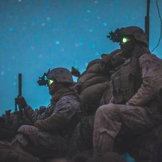 Military night wallpaper